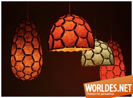 декоративный дизайн, декоративный дизайн ламп, дизайн современных ламп, лампы, современные лампы, оригинальные лампы, лампы в виде сотов